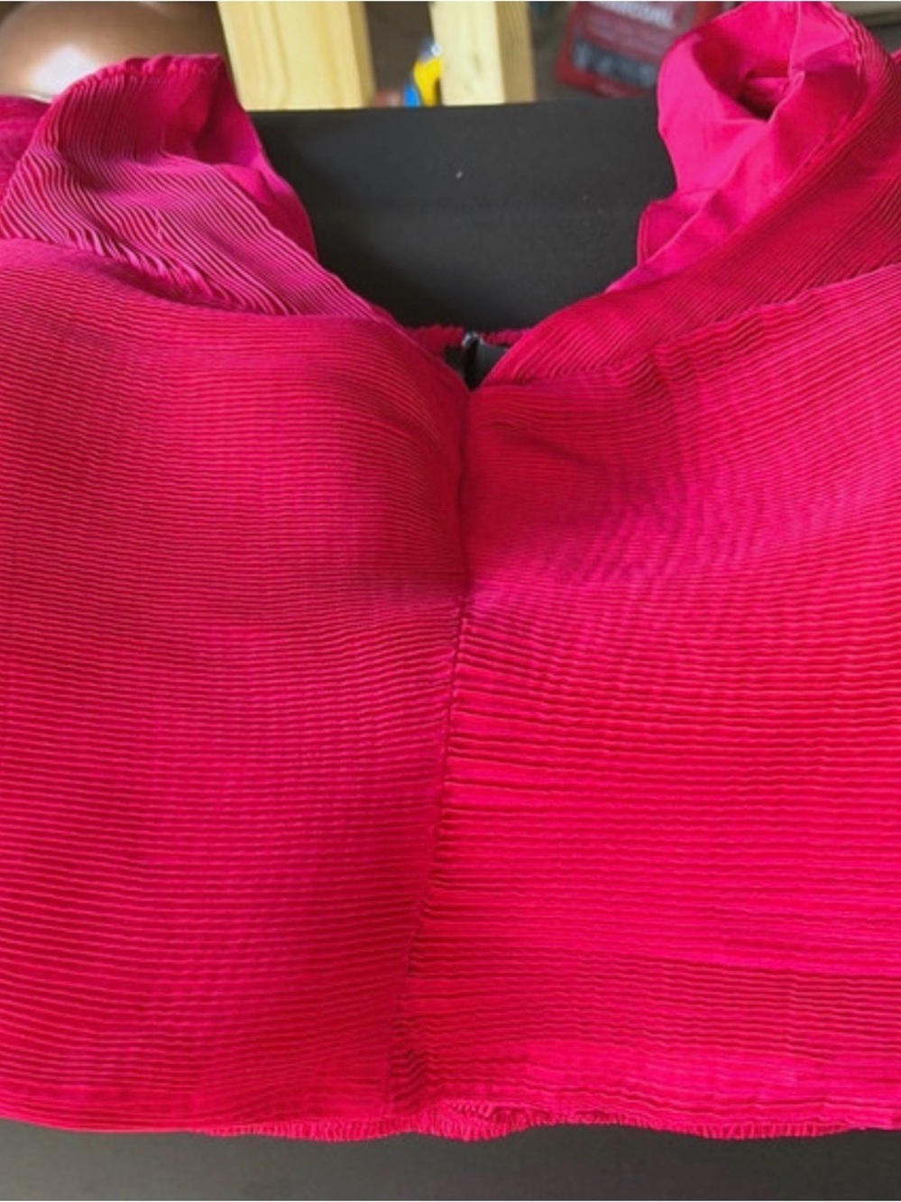 Express Hot Pink Ribbed Crop Top
